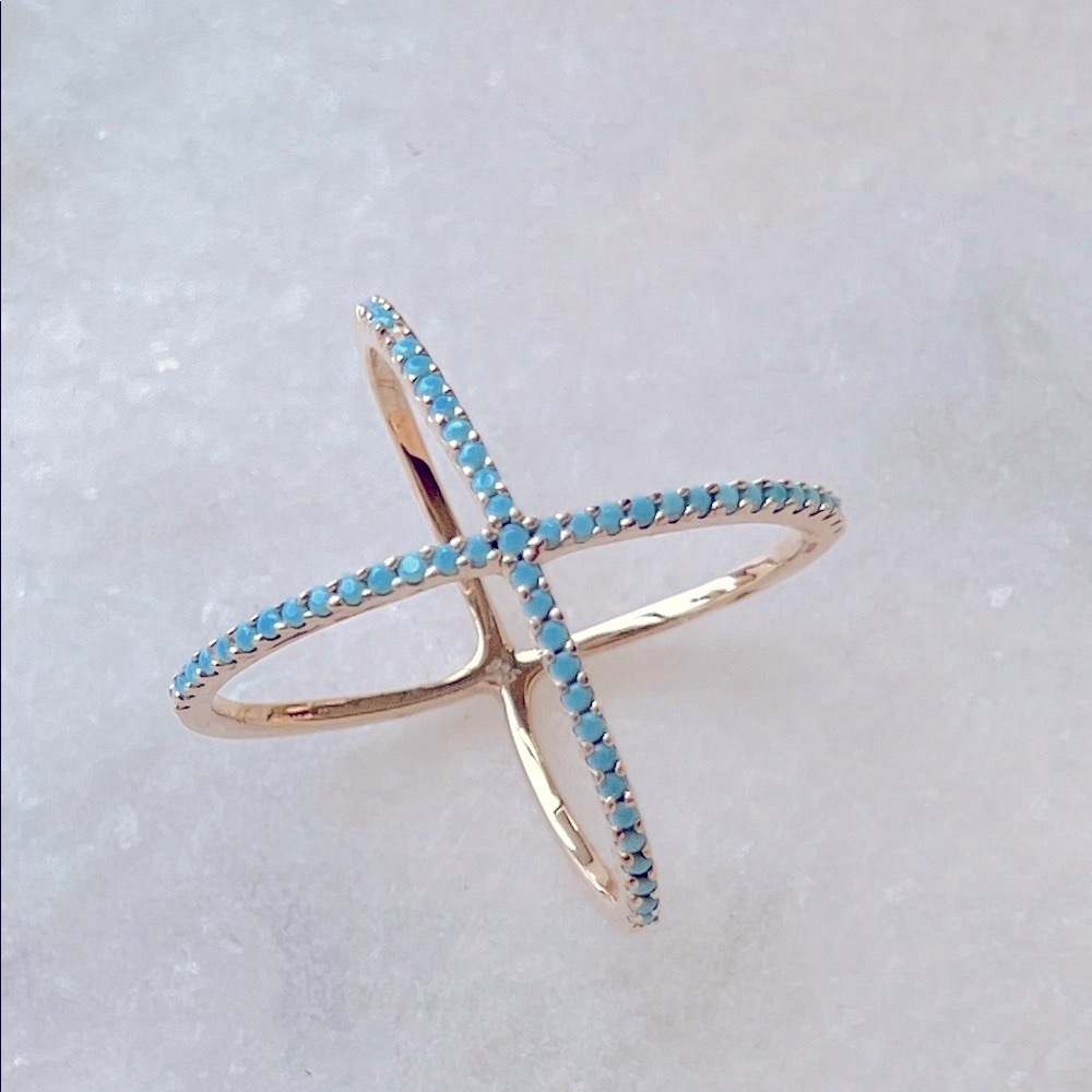 Shopbop “nagem’ Turquoise X-ring